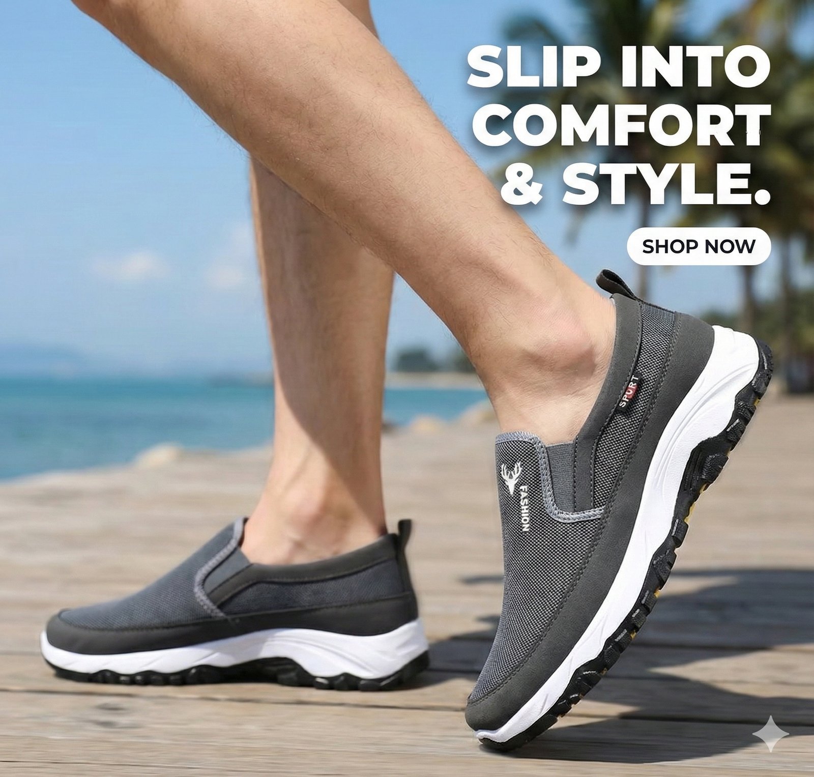 Deer Fashion FeatherLite Men’s All-Day Comfort ArchSupport Shoes - Image 11