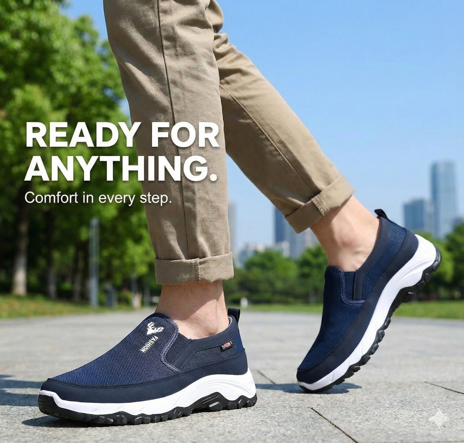 Deer Fashion FeatherLite Men’s All-Day Comfort ArchSupport Shoes - Image 9