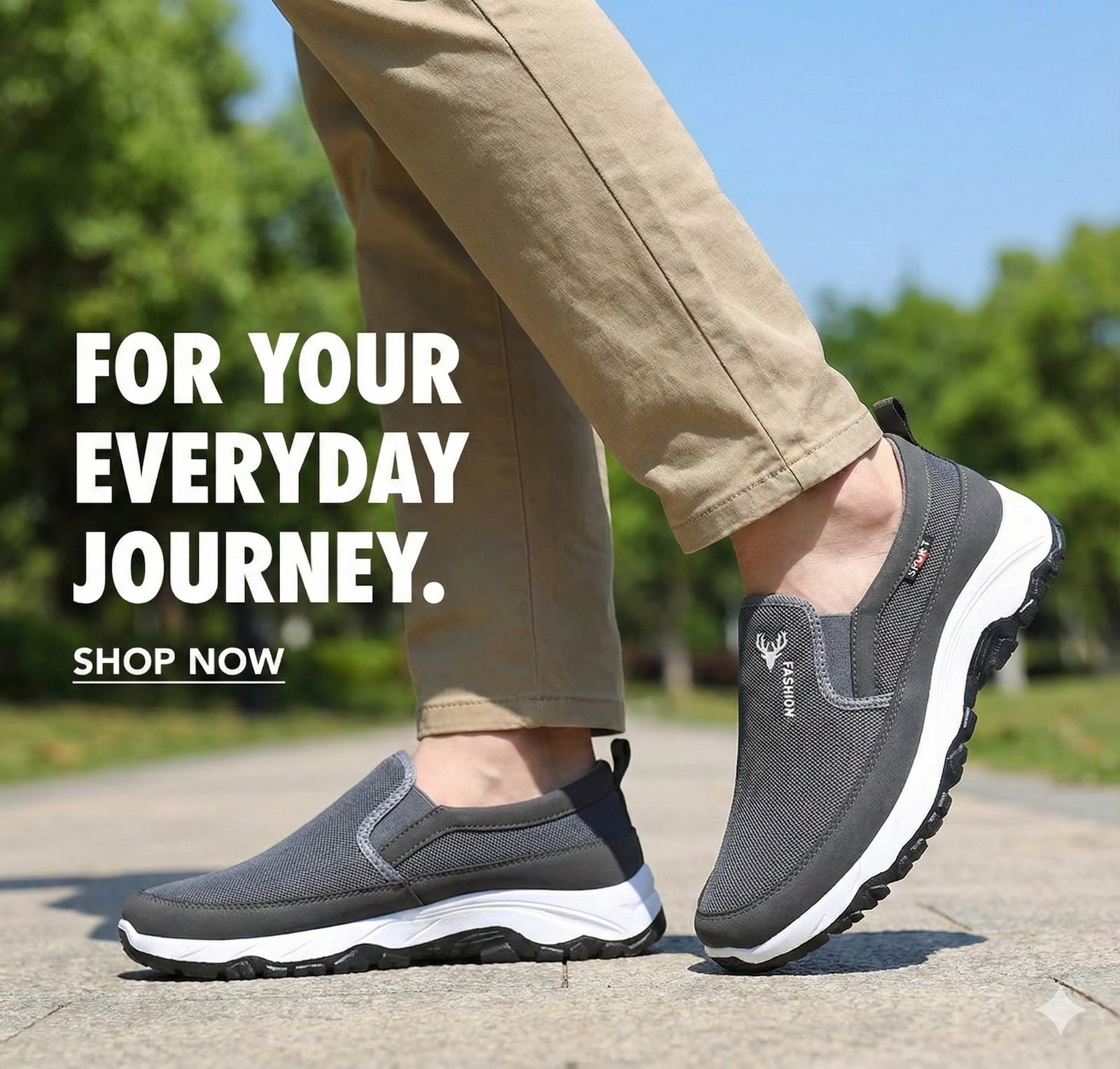 Deer Fashion FeatherLite Men’s All-Day Comfort ArchSupport Shoes - Image 22