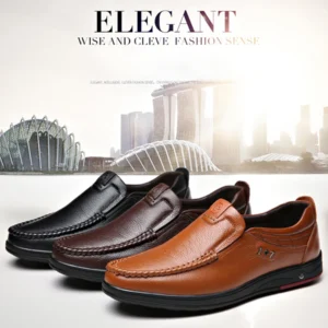 Genuine leather moccasins for men