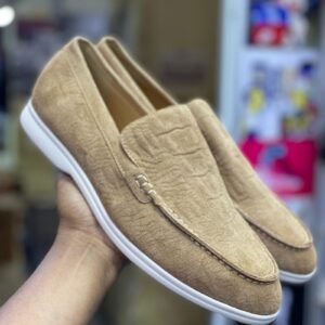 New Design Loro Piana Inspired Summer Walk Suede Leather Slip-on Loafers